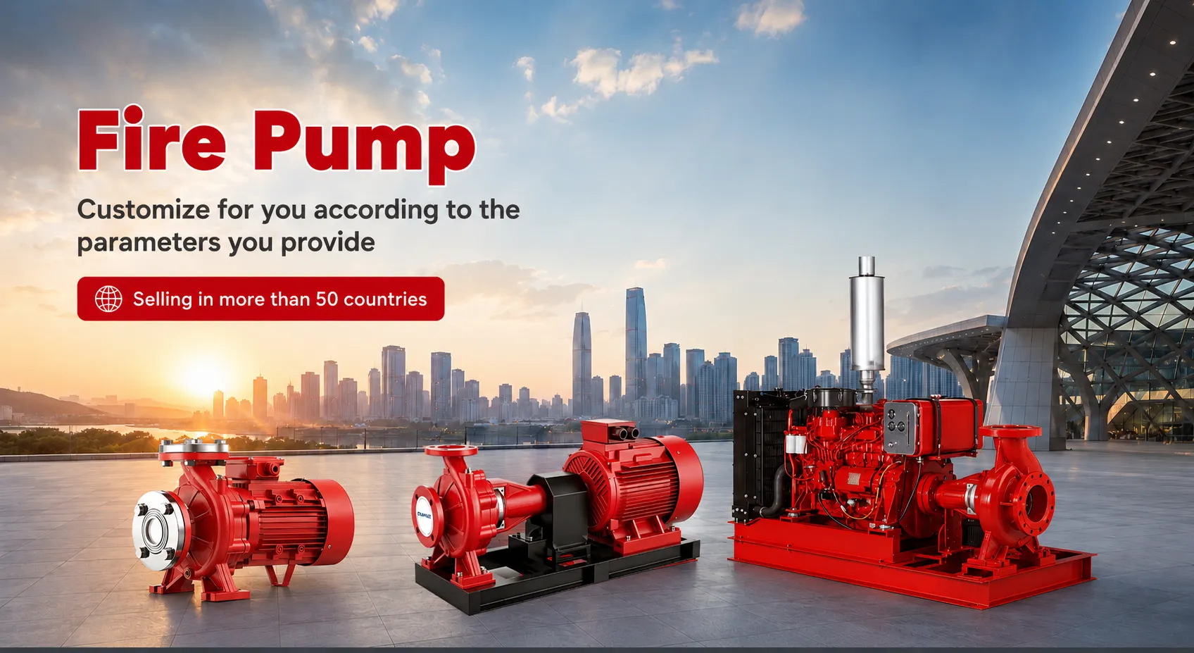 CS Bare Shaft Fire Pump Fire Fighting Pump 2 Fire Pump